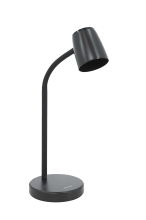 МТ2005 (черный. Настольный светильник на основании 12Вт. GU10.Высота гибкой стойки 41 см.(лампа в ко