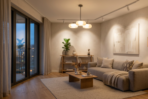 Как сделать освещение гостиной уютным и функциональным в Новосибирске