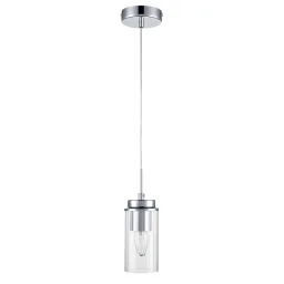 8102/1A COMFI LN25 хром/прозрачный металл/металл Подвес Е14 1*40W 220V ISHA