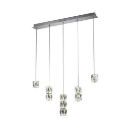 Подвесной светодиодный светильник Kink Light Аква-Кристалл 08620-5AS
