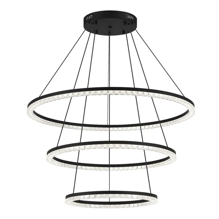 SL1018.403.03 Светильник подвесной ST-Luce черный/прозрачный LED 3*130W 4000K