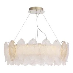 SL6135.223.01 Светильник подвесной ST-Luce золото/прозрачный, янтарный LED 1*56W 3000K
