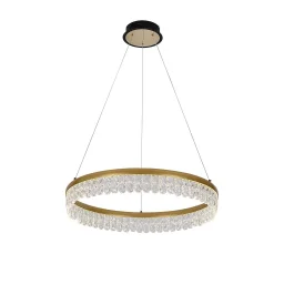 4186-1P, подвесная люстра, D600xH130/1000, LEDx68W, 3570LM, 3000-6000K, included, remote control
