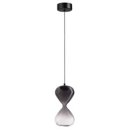 ODEON LIGHT 5092/4LA PENDANT ODL25 415 черный/дымчатый градиент/прозрачн./металл/стекло Подвес LED 4