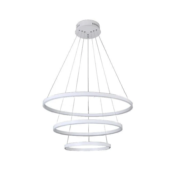 08223,01A(4000K) Подвес диммируемый Тор белый d80+60+40 h160 Led 110w (4000K)