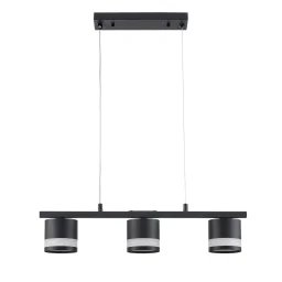 8240/3 COMFI LN25 черный, металл/акрил Светильник подвесной LED GX53 3*7W 220V LANIKA