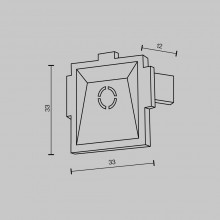 Комплектующие для встраиваемой трековой системы Technical TRA084EC-12W