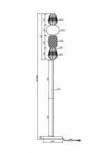 Напольный светильник (торшер) Maytoni MOD267FL-L32G3K