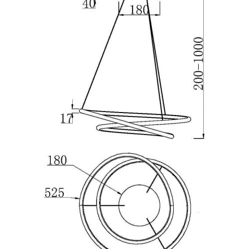 Подвесной светильник Maytoni MOD100PL-L47BSK1