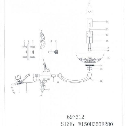 Бра Lightstar 697612