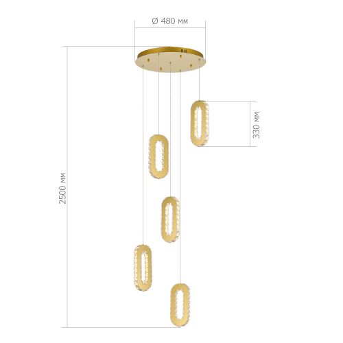 Каскадная люстра ST-Luce SL6506.203.05