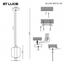 Подвесной светильник ST-Luce SL1193.303.01
