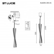 Подвесной светильник ST-Luce SL6205.303.01