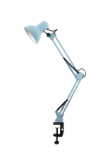 МТ2012 (Голубая лазурь. Настольный светильник на струбцине, 60Вт, 220В, Е27.)