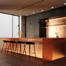 Трековый подвесной светильник TR182-1-5WTW-M-B