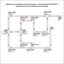 135236 PORT NT24 черный Трехфазный (четырехжильный) шинопровод 1м, в комплекте заглушки 2шт IP20 220