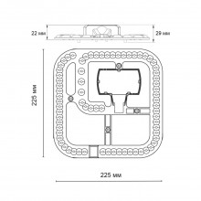 357767 KLARK NT23 Модуль LED 48Вт c ДУ (NEW) 3000-4200-6300K 225х225 IP20