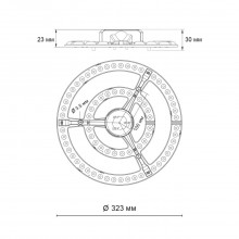 357774 COLOR NT23 Модуль LED 72Вт c ДУ 2.4G /SMART/RGB 3000-4200-6500K D323 IP20