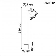 359312 OVER NT24 000 белый Светильник настенный диммируемый (выключатель) IP20 LED 7W+7W 4000K 220-2