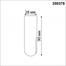 359378 KONST NT24 000 черный Заглушка торцевая IP20  GLAT