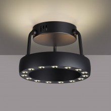 359398 OVER NT24 000 черный Светильник накладной светодиодный IP20 LED 12W вниз/5W вверх 220V 1360Лм