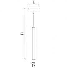 236237 Светильник подвесной 24V д/1-фазн трека LINEA LED 7W 500LM 36G ЧЕРНЫЙ 3000K