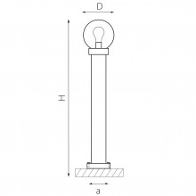 373710 Светильник BOLLA 1x10W (led) E27 ЧЕРНЫЙ IP65