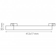 506007 Трансформатор встраиваемый  24V к треку LINEA 100W ЧЕРНЫЙ