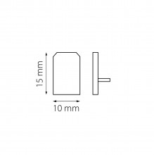 506167 Комплект заглушек (2 шт) концевых для треков LINEA ЧЕРНЫЙ