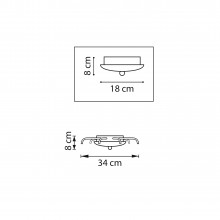 574733 Подвесное крепление 8х с трансформатором 40W 2600LM к 747xxx ЗОЛОТО TUBO