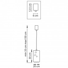 701101 Люстра FARAONE 10W 757LED LM БРОНЗА 3000K