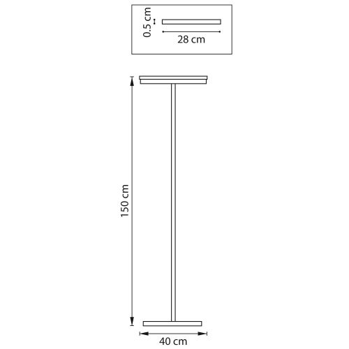723727 Торшер LODI LED 9W 720LM ЧЕРНЫЙ/ДЕРЕВО 3000K