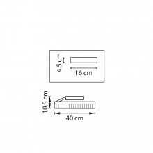 736040 Люстра ROTONDA 21W LED 1053LM 180G ЧЕРНЫЙ/ЛАТУНЬ 3000K