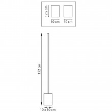 739713 Торшер PALLA 40W LED 1591LM ЗОЛОТО 3000-6000K