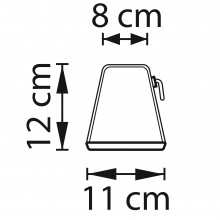 745950 Настольная лампа ALFA LED 5W RGB LM БЕЛЫЙ 3000K DIM