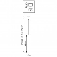 747443 Люстра TUBO LED 5W 320LM 25G ЗОЛОТО 4000K