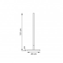 748733 Торшер TUBO LED 24W 2500LM 80G ЗОЛОТО 3000K