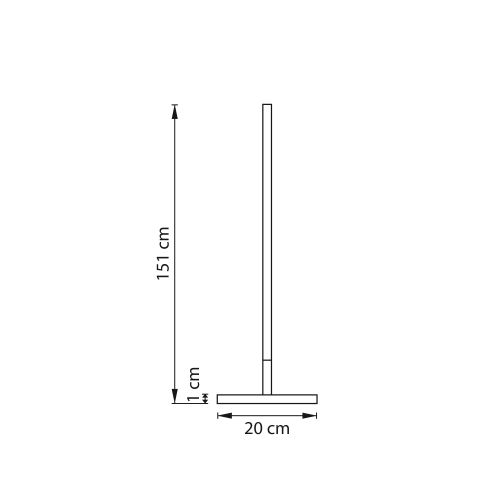 748743 Торшер TUBO LED 24W 2600LM 80G ЗОЛОТО 4000K