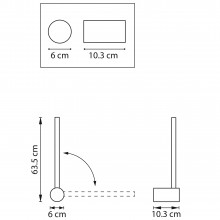 748833 Бра TUBO LED 15W 1200LM 80G ЗОЛОТО 3000K