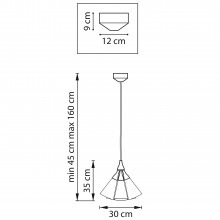 757150 Люстра CONE 5х10W (led) E14 КОФЕЙНЫЙ/БЕЛЫЙ