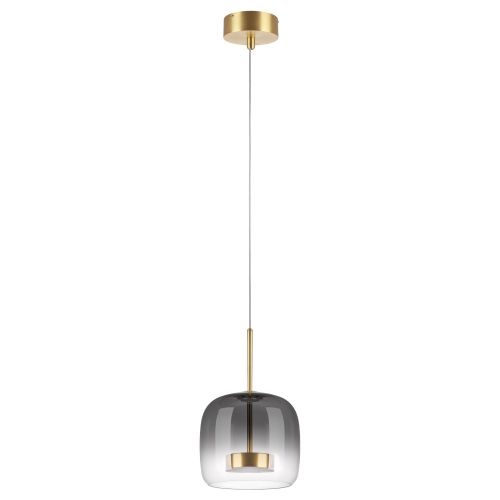 804008 Люстра CUPOLA LED 9W 450LM ЗОЛОТО/ДЫМЧАТЫЙ 3000K