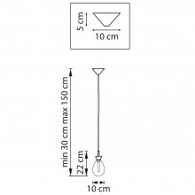 805110 Люстра COLORE LED 1х4W 240LM ЗОЛОТО/ПРОЗРАЧНЫЙ 3000K