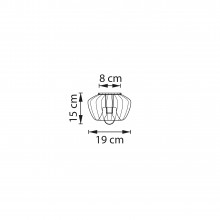 809000 Люстра CELESTA 1х6W (led) E14 ПРОЗРАЧНЫЙ