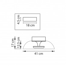 809200 Люстра CELESTA LED 24W 1200LM КОФЕЙНЫЙ/ПРОЗРАЧНЫЙ 3000K