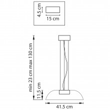 809210 Люстра CELESTA LED 24W 1200LM КОФЕЙНЫЙ/ПРОЗРАЧНЫЙ 3000K