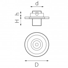 i616162 Светильник INTERO TUBO LED 7W 360LM 60G БЕЛЫЙ 3000K (217616+217162)