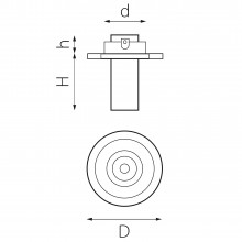 i616262 Светильник INTERO TUBO LED 10W 500LM 60G БЕЛЫЙ 3000K (217616+217262)