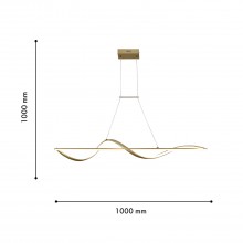 4181-2P, подвесная люстра, L1000xW180xH220/1000, LEDx34W + LEDx41W, 3938LM, 3000-6000K, included, re