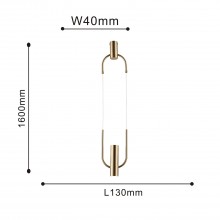 4192-1P, подвес, L130xW40xH500/1600, LEDx3W, 255LM, 4000K, included