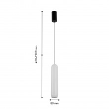 4293-1P, подвес, D80xH500/1800, LEDx5W, 450LM, 4000K, included